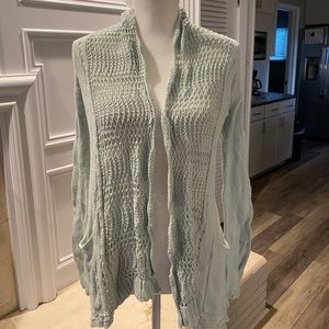 Light mint color long Anthropologie sweater